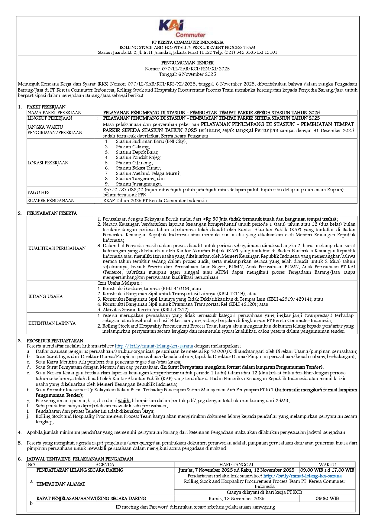 070 pen tender parkir 1